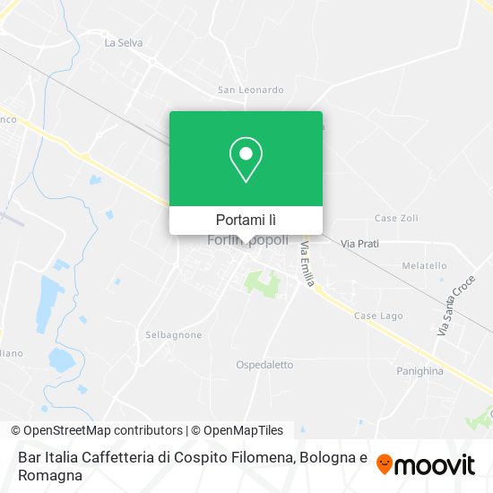 Mappa Bar Italia Caffetteria di Cospito Filomena