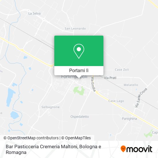 Mappa Bar Pasticceria Cremeria Maltoni