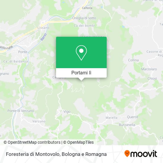 Mappa Foresteria di Montovolo