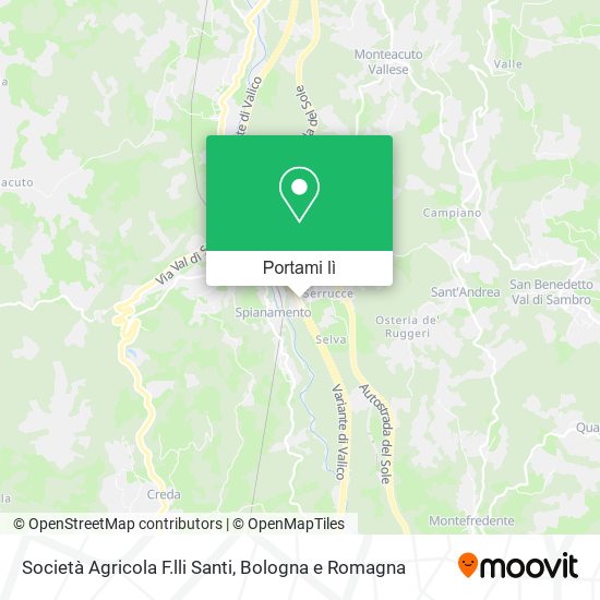Mappa Società Agricola F.lli Santi