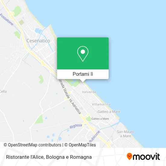 Mappa Ristorante l'Alice