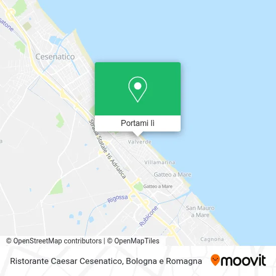 Mappa Ristorante Caesar Cesenatico