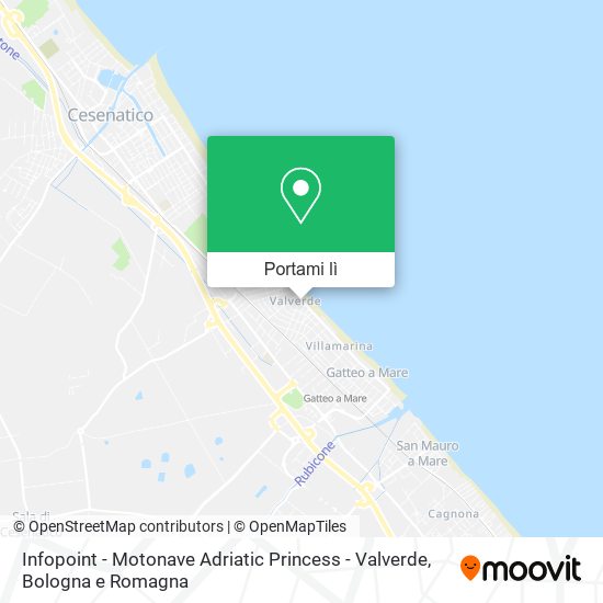 Mappa Infopoint - Motonave Adriatic Princess - Valverde