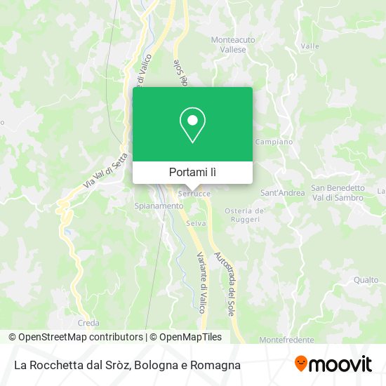 Mappa La Rocchetta dal Sròz