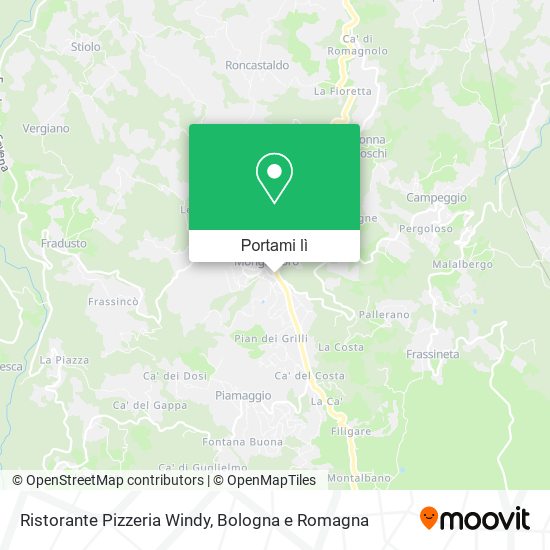 Mappa Ristorante Pizzeria Windy