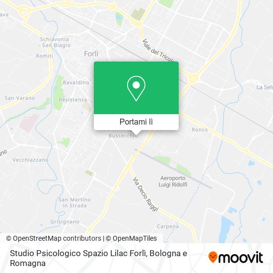 Mappa Studio Psicologico Spazio Lilac Forlì