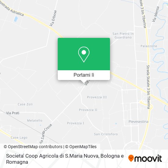Mappa Societa' Coop Agricola di S.Maria Nuova