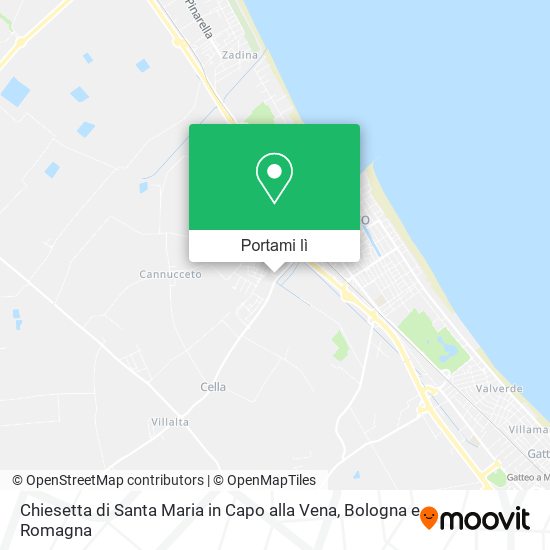 Mappa Chiesetta di Santa Maria in Capo alla Vena
