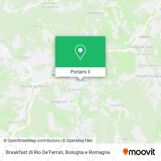 Mappa Breakfast di Rio De'Ferrati