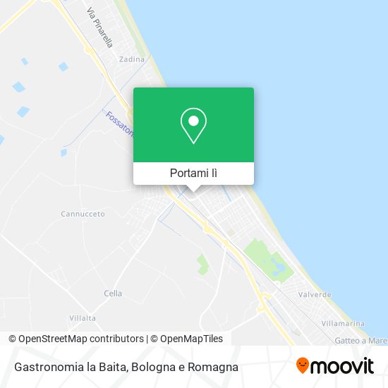 Mappa Gastronomia la Baita