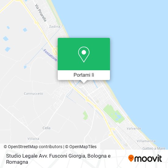 Mappa Studio Legale Avv. Fusconi Giorgia