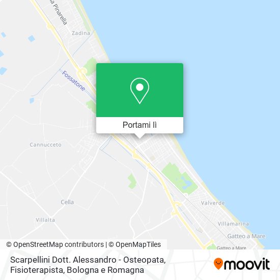 Mappa Scarpellini Dott. Alessandro - Osteopata, Fisioterapista