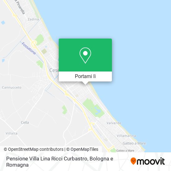 Mappa Pensione Villa Lina Ricci Curbastro