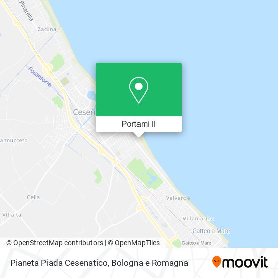 Mappa Pianeta Piada Cesenatico