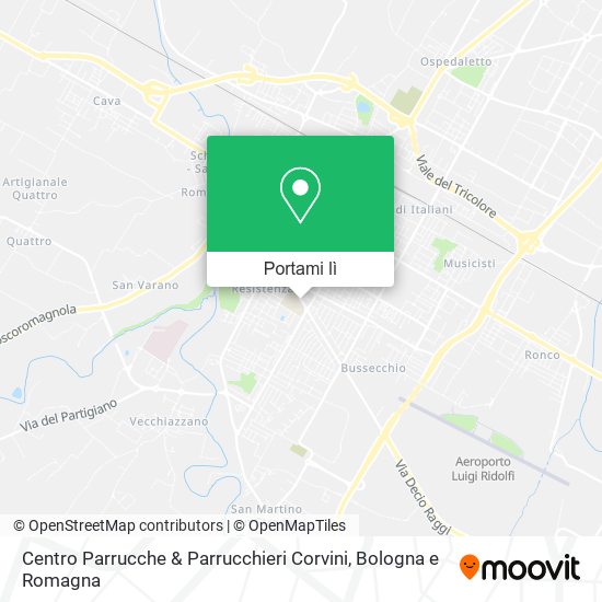 Mappa Centro Parrucche & Parrucchieri Corvini