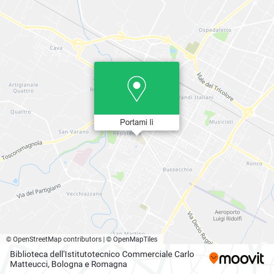 Mappa Biblioteca dell'Istitutotecnico Commerciale Carlo Matteucci