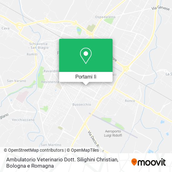 Mappa Ambulatorio Veterinario Dott. Silighini Christian