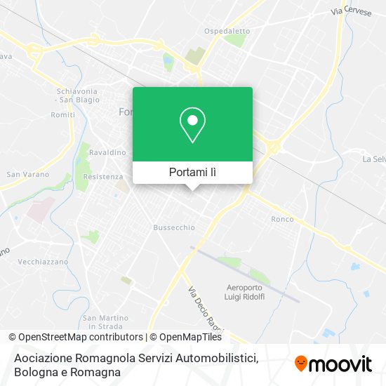 Mappa Aociazione Romagnola Servizi Automobilistici