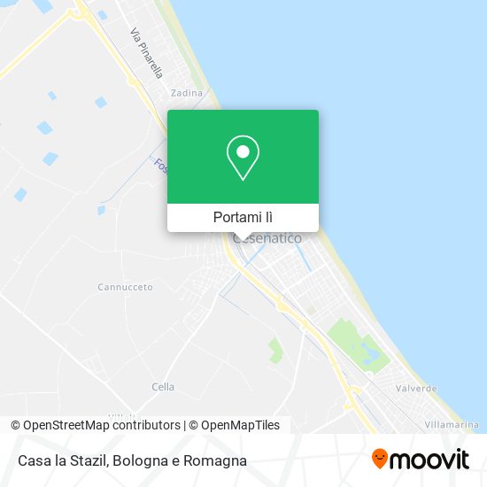 Mappa Casa la Stazil