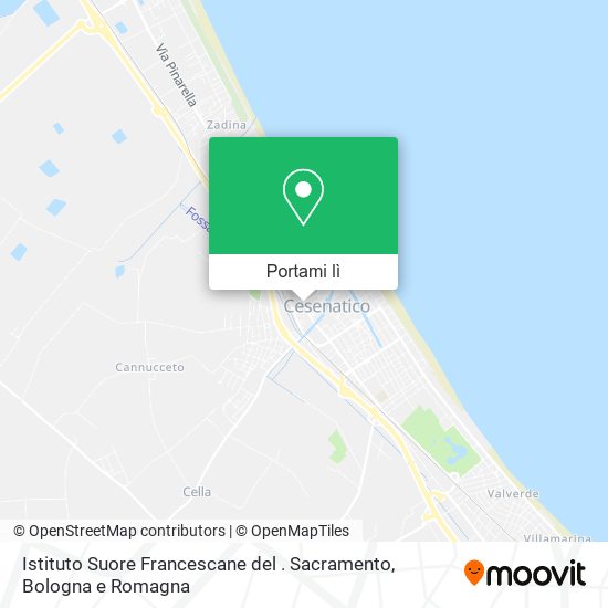Mappa Istituto Suore Francescane del . Sacramento