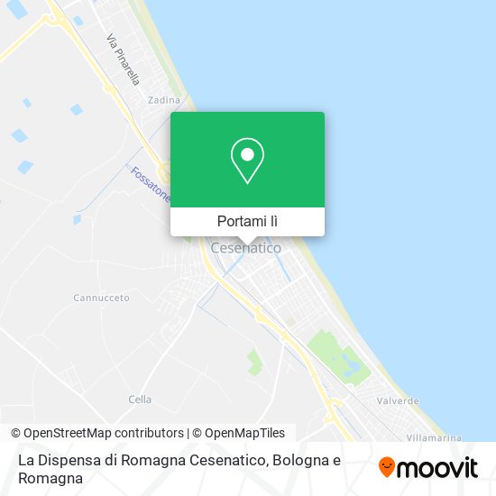 Mappa La Dispensa di Romagna Cesenatico
