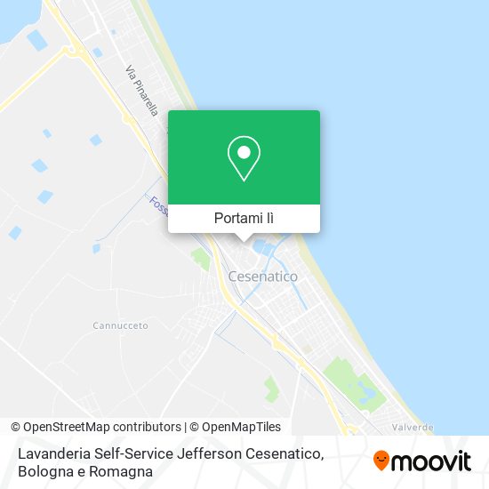 Mappa Lavanderia Self-Service Jefferson Cesenatico