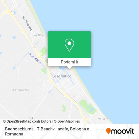 Mappa Bagnoschiuma 17 Beachvillacafe
