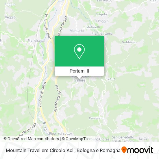 Mappa Mountain Travellers Circolo Acli