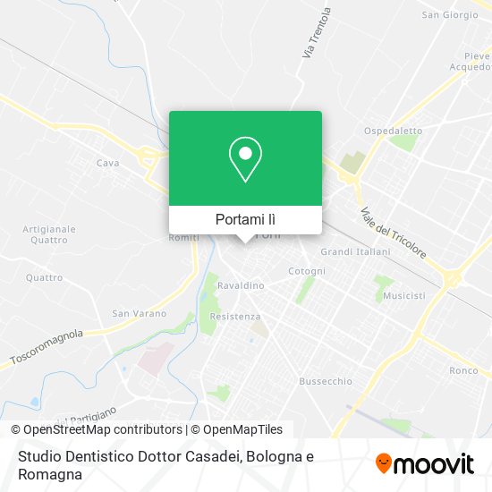 Mappa Studio Dentistico Dottor Casadei