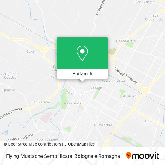 Mappa Flying Mustache Semplificata