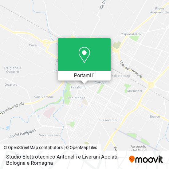Mappa Studio Elettrotecnico Antonelli e Liverani Aociati