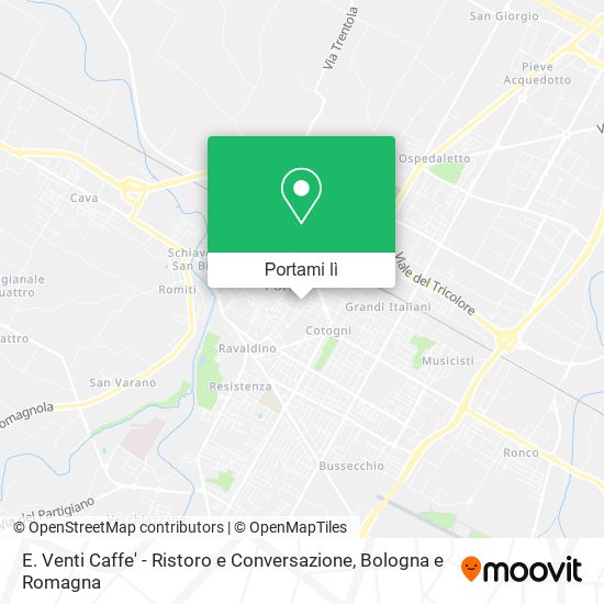 Mappa E. Venti Caffe' - Ristoro e Conversazione