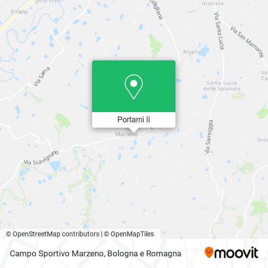 Mappa Campo Sportivo Marzeno
