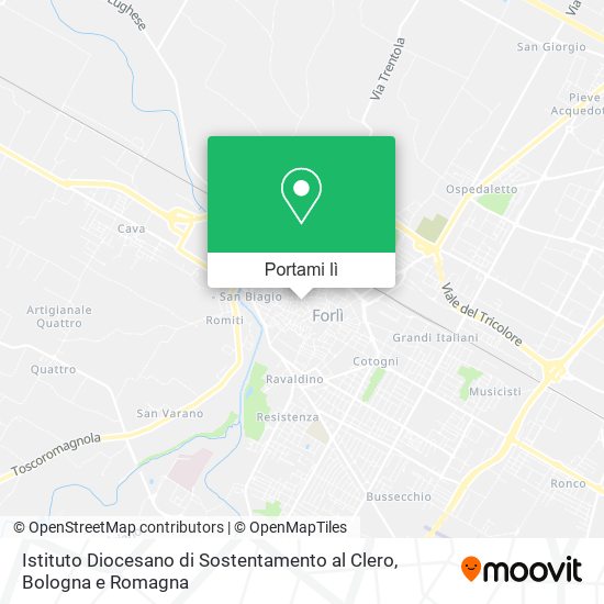 Mappa Istituto Diocesano di Sostentamento al Clero