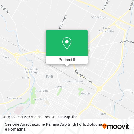 Mappa Sezione Associazione Italiana Arbitri di Forli
