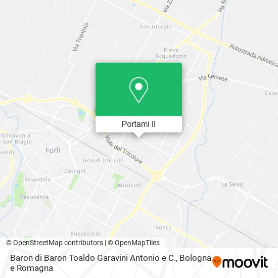 Mappa Baron di Baron Toaldo Garavini Antonio e C.
