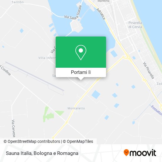 Mappa Sauna Italia