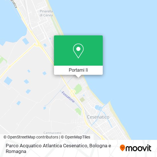 Mappa Parco Acquatico Atlantica Cesenatico