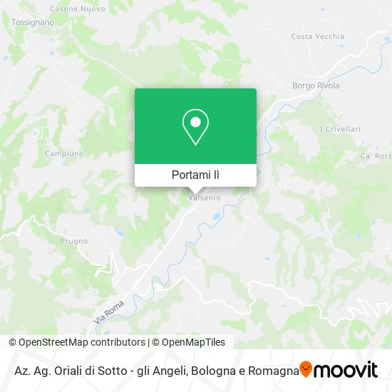 Mappa Az. Ag. Oriali di Sotto - gli Angeli