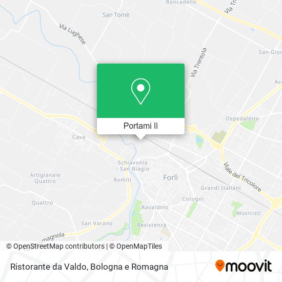 Mappa Ristorante da Valdo