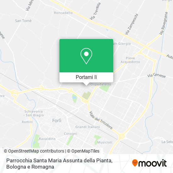 Mappa Parrocchia Santa Maria Assunta della Pianta