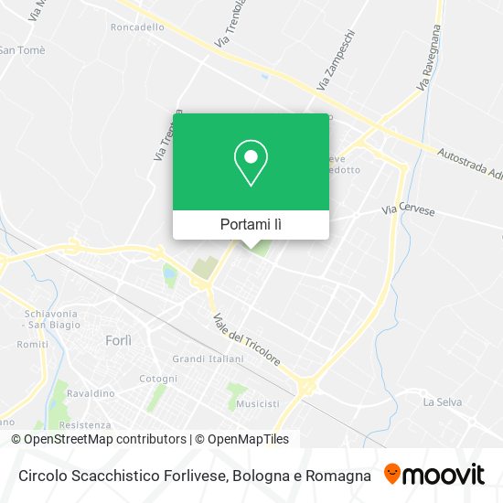 Mappa Circolo Scacchistico Forlivese