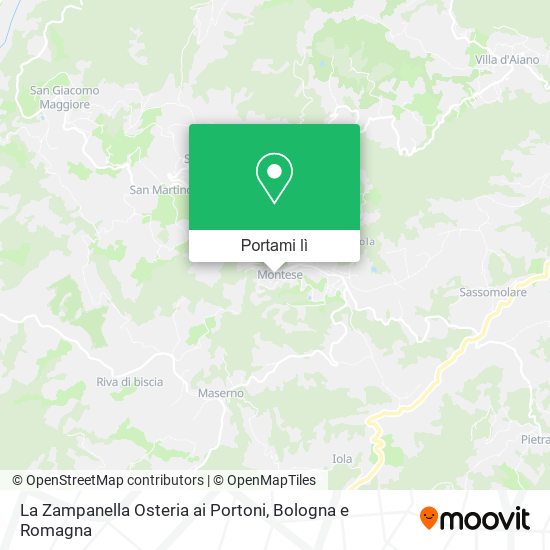 Mappa La Zampanella Osteria ai Portoni