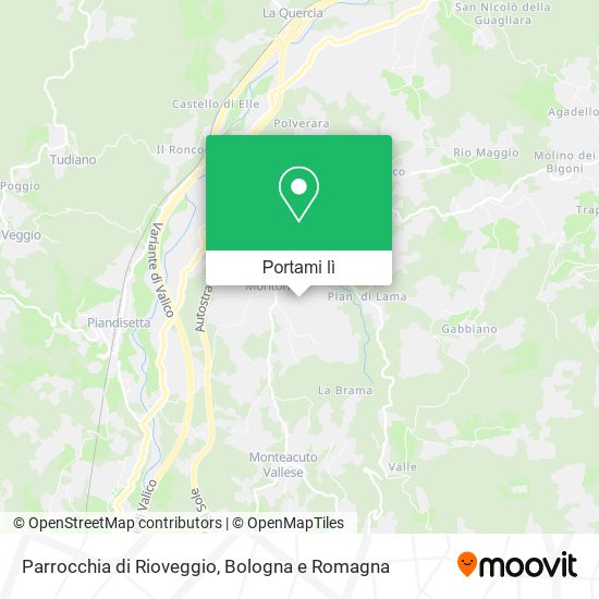 Mappa Parrocchia di Rioveggio