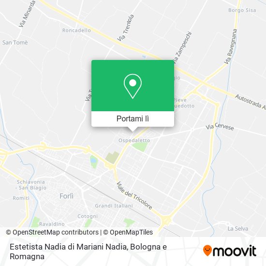 Mappa Estetista Nadia di Mariani Nadia