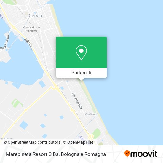 Mappa Marepineta Resort S.Ba