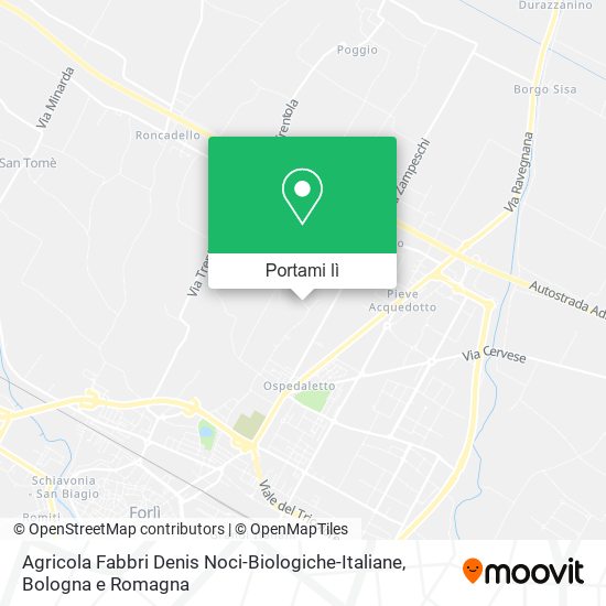 Mappa Agricola Fabbri Denis Noci-Biologiche-Italiane