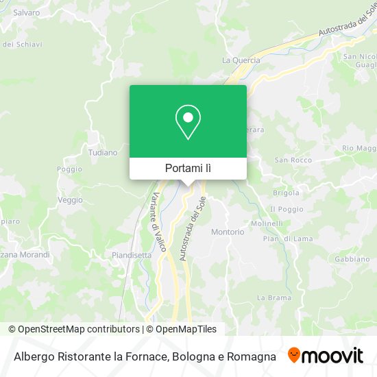 Mappa Albergo Ristorante la Fornace