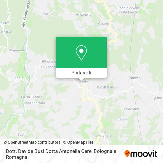Mappa Dott. Davide Busi Dotta Antonella Cerè
