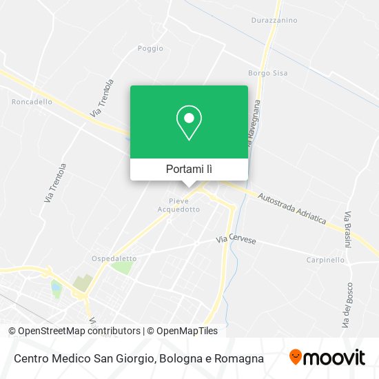 Mappa Centro Medico San Giorgio